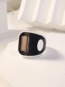 1pc Colorful Electronic Ring Counter, Portable Finger Ring Tally Counter With Long Battery Life, Multi-Channel Counting, Anti-Reset, Precise Digital Display