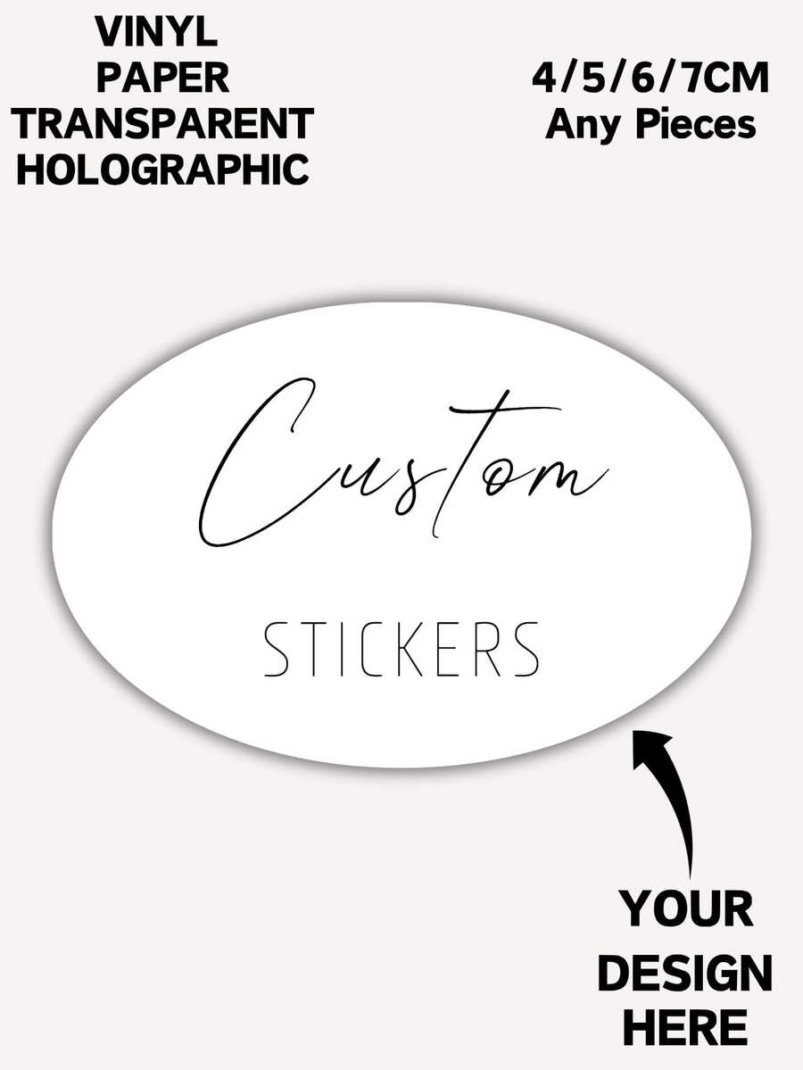 4/5/6/7厘米定制椭圆形贴纸 - 防水个性化贴纸，适用于商业标志、标签、邮寄、订单等，也适用于婚礼、派对、生日、毕业典礼、万圣节、圣诞节、感恩节等各种场合。贴纸用途广泛，包括商业标志标签、礼品装饰、笔记本电脑贴纸、手机壳贴纸、水瓶贴纸等等。永恒的爱