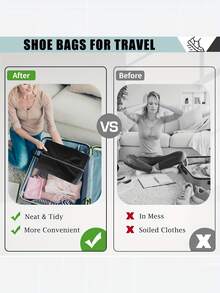 Shoe Bags For Travel, Travel Shoe Bags For Packing, Portable Travel Shoe Storage Bag, Colorful Dance Shoe Organizer Bags With Zipper Closure And Handle, Men's And Women's Travel Gifts Travel Organizer Drawstring Shoes Pouch Shoes Cover Dust-Proof For Men For Women Packing Cubes Travel Essential Cruise Essentials Vacation Essentials