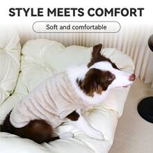 سترة كلب من الفليس - دافئة وناعمة مزدوجة الجانب من فليس القطب الشمالي، لطيفة وصديقة للبشرة وقابلة للغسيل | بلوفر شتوي للكلاب الصغيرة والمتوسطة