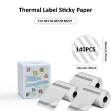 透明圆形热敏标签 50 毫米，圆形透明不干胶热敏标签，兼容 Phomemo M110/M150/M221/M220/M120/M200/M250 标签打印机 - 彩色 - 查看 9