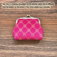 1 peça carteira multifuncional minimalista com estampa personalizada para mulheres, porta-moedas, bolsa clutch, versátil, fashion, festa, pequeno presente para mulheres, carteira de dinheiro, mini carteira, outono, carteira de moedas