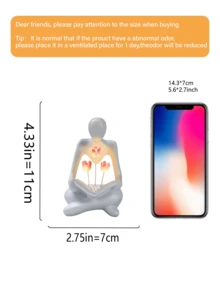 1pc Resin Statue Tulip Night Light Decoration, Modern Minimalist Living Room Home Decor Abstract Creative Personalized Ornament Birthday Gift