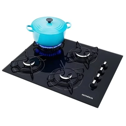  Fogão Cooktop A Gás Mondial Ctg01 4 Queimadores Bivolt