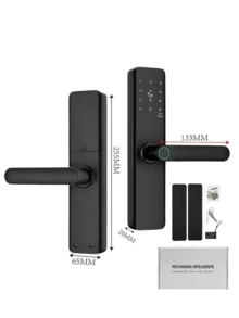 Fechadura Digital Biométrica Smarthome Eletrônica Touch Biometria - Tamanho Único - Visão 2