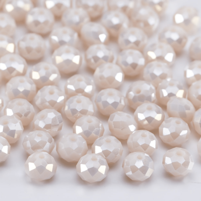 Contas de cristal soltas requintadas em 4/6/8 mm, cores variadas, perfeitas para fazer joias "faça você mesmo" - material de vidro