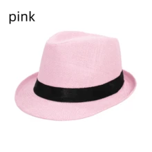 1pc SummerAutumn Breathable Linen Jazz Hat, British Style Casual Gentleman Fedora(Complimentary Hat Holder) - White - View 4