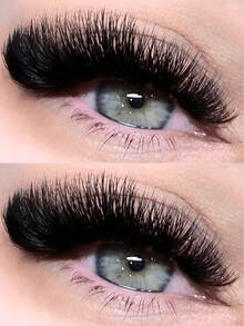 14ROWS 280PCS False Eyelashes 80D Russian Volume DD Curl 8-16mm Big Voluminous, 3D Effect Individual Lash Clusters Ultra Fluffy&Ultra Thick&Halloween Dramatic&DIY, Vegan&Cruelty-Free Lash Clusters -For Daily Life&Wedding&Stage&Travel&Music Festival&Party, Loved For Christmas&Halloween&Gifts, For Women