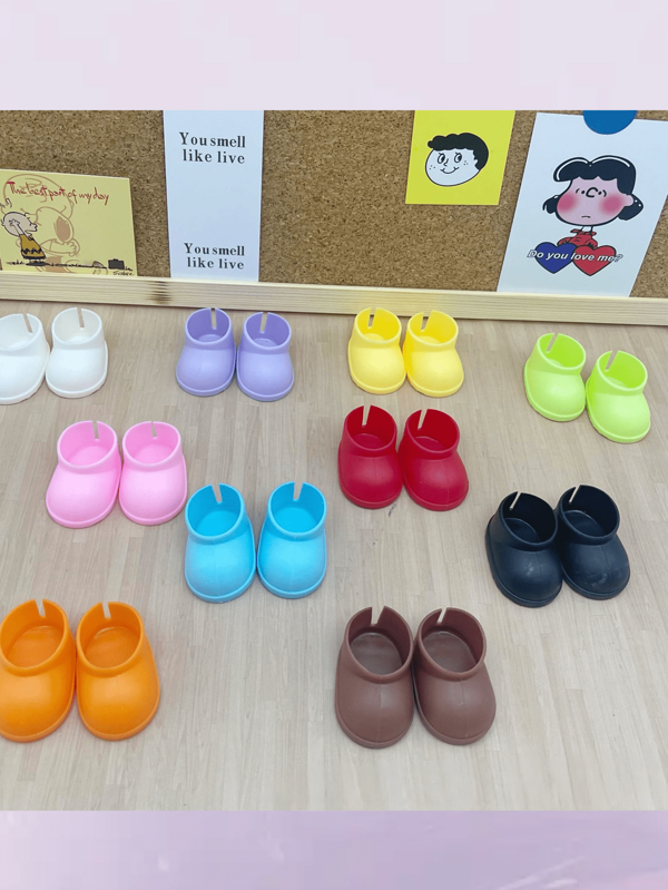 (Shoes Only)1/3/5Pairs Multicolor 15-17cm Doll Cute Figurine Shoes Short Rain Boots Doll-Making Supplies Making Kit For Labubu Featuring Multiple Adorable Perfect DIY Fashion Gift Set For For Friends Bridesmaid, Ideal For Cute Birthday Party Accessories Halloween Decorations And Stylish Easter Christmas Eyewear (Doll Not Included), Great For Fun Music Festival Halloween Parties And Back To School Role Play Shoes