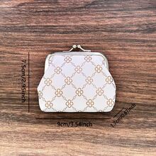 1 peça carteira multifuncional minimalista com estampa personalizada para mulheres, porta-moedas, bolsa clutch, versátil, fashion, festa, pequeno presente para mulheres, carteira de dinheiro, mini carteira, outono, carteira de moedas