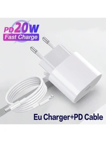 Eu Plug Type C Charger Compatible With Samsung Super Fast Charging With 20W USB C Charger Block Compatible With Samsung Galaxy S24,S23/S22/S21/S20/Plus/Ultra/FE/Note 20/10/Z Fold/Flip/A17 Compatible With IPhone 16/16pro/16proMax/16plus/15/15pro/15plus/15promax,EU Plug Charger