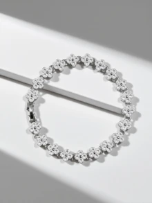 1条时尚四叶草彩色铜手链，男士朋克风合金手链，适合男士日常佩戴，夏季适用，送朋友的礼物 - 手鍊 - 查看 6