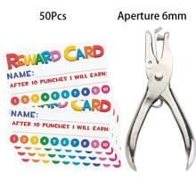 50pcs Punched Cards, Suitable For Classroom, Student Behavior Reward Punch Cards, Incentive Punch Cards, 50pcs Thank You Cards, I Hope This Makes You Smile, Thank You Cards, Shopping Thank You Cards For Customers - Multicolor - View 14