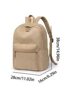 Large Capacity,Waterproof,Lightweight Letter Patch Functional Backpack For Teen Girls Women College Students,White-Collar Workers Perfect For School,College,Work,Business,Commute,Back To School,School Backpack,Large Capacity,Laptop Compartment,Portable,Lightweight,For Teen Girls Women College Students,Boys And Men,Perfect For Office,College,Elementary School,Middle School,High School,Work,Business,Commute,Stadium,Sports - Màu Khaki - Xem 11
