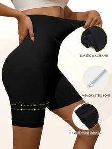 Shapewear For Women High-Waisted Shapewear Tummy Control Shorts, Faja Body Shaper, Underwear For Women Black - 黑色 - 查看 3