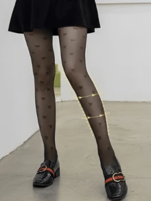 1 par de 80g/200g Meia-calça/Collant Preto/Marrom Feminino, Estampa de Onda, Amor, Coração, Laço, Estampa de Leopardo, Mostra o Tom de Pele, Sexy, Alta Elasticidade, Legging Ajustada, Macia e Suave, Modelagem de Perna na Moda, Adequado para Fashionista, Moça Jovem, Adolescente, 15-25°C, Meia-calça para Primavera/Outono/Inverno, Festa, Discoteca, Várias Festas, Esportes, Lazer, Negócios e Outros Usos Diários.