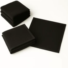 DuVló 4 Toallas Negra 30 X 30 Multiuso Facial 100% Algodón La Josefina - Negro - Ver 1