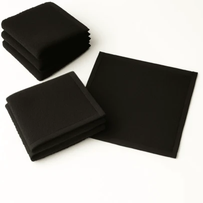 DuVlo DuVló 4 Toallas Negra 30 X 30 Multiuso Facial 100% Algodón La Josefina