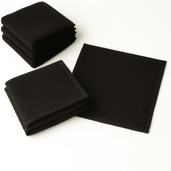 DuVlo DuVló 4 Toallas Negra 30 X 30 Multiuso Facial 100% Algodón La Josefina