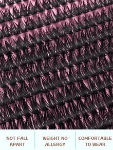 14ROWS 280PCS False Eyelashes Russian Volume 60D Curl D, 8-16mm Big Voluminous, Halloween Dramatic Lash Clusters 60D Cat Eye Lashes&Extra Fluffy&Extra Thick&Dramatic&DIY, Reusable Individual Eyelash Extension Kit -For Daily MakeupWedding&Dating&Stage&Travel&Party, -For Christmas&Halloween&Gifts&Spring Festival, Must-Have Lashes Set!