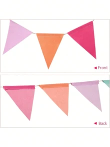 Banderín de triángulos de arpillera de colores con cuerda de yute - Decoraciones para bodas, decoración de fiestas, decoraciones de Halloween, decoración del hogar de otoño, decoración de habitaciones, decoración al aire libre, decoración de aulas, arte de pared, decoración del hogar bohemia, decoración vintage, cumpleaños, carnaval, decoración de dormitorios, decoración de salas de estar, decoración de paredes para el hogar, artículos de boda, regreso a la escuela, decoraciones de otoño para el hogar, decoración de la casa, decoración del hogar occidental