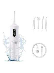 Electric Water Flosser, Cordless Portable Oral Irrigator, With 3 Modes And 4 Nozzles, Suitable For Travel And Home, Perfect For Trips Business Travels, Festivals Gift Options - Multicolor - View 2