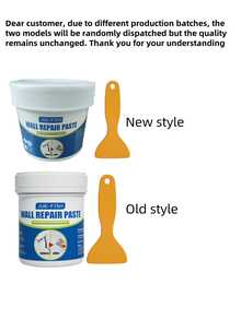 Wall Repair Paste - For Covering Stains, Repairing Peeling Paint, And Sealing Moisture Cracks On Walls. This Wall Repair Kit Includes A Putty Knife, Wall Repair Paste, And Wall Repair Compound, Providing A Quick And Easy Solution.