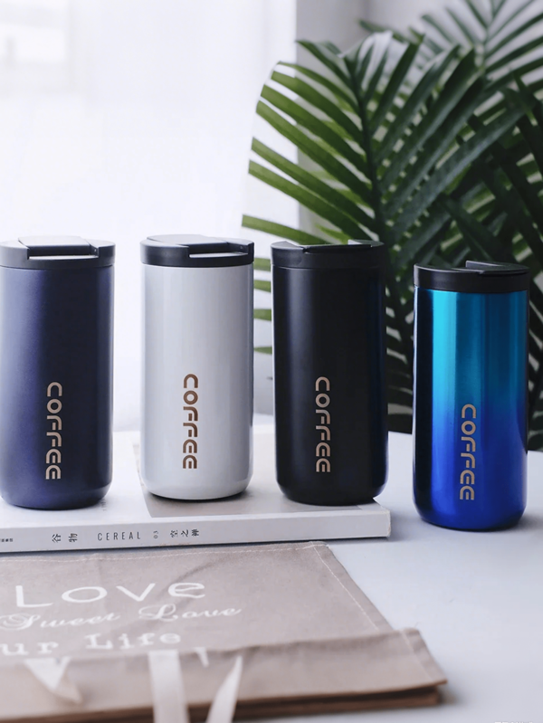 1pc Mini Stainless Steel Insulated Coffee Cup, Fashionable Gift Cup, Compact And Convenient, Comfortable Grip, Street Companion, Office Cup, Coffee Cup, Milk Tea Cup. Vacuum Insulated Coffee Cup With Leak-Proof Screw Lid, Suitable For Hot And Cold Drinks For Men And Women,Outdoor, Camping Travel Mug