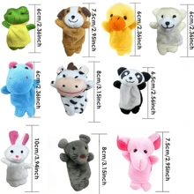 2/5/10/20 件手指木偶套装，可爱动物风格手指木偶，柔软手指木偶玩具，表演派对礼物，适合节日派对礼物节日照片用品（款式随机） - 彩色 - 查看 14