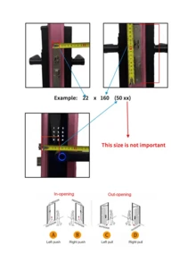 Fechadura Digital Biométrica Smarthome Eletrônica Touch Biometria - Tamanho Único - Visão 8