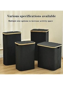 1pc Dirty Clothes Basket With Lid, Collapsible Oxford Fabric Laundry Hamper, Home Washing Basket Storage Box Decor, Room Decor, Decorations, Decorations, Decor, Storage, Organizer Dress Pants Shoes Jeans Boots Skirtlaundry Hamper,Washing Basketbathroom Organizer,Basket,Storage Basket,Foldable Laundry Basket