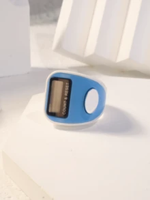 1pc Colorful Electronic Ring Counter, Portable Finger Ring Tally Counter With Long Battery Life, Multi-Channel Counting, Anti-Reset, Precise Digital Display
