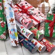 8pcs Christmas Gift Wrap Sheets - Heavy-Duty Holiday Paper With Santa, Tree, HO HO HO!, Presents, Snowflakes - Red, Green, Golden, Blue, White Colors For Presents, Cards, Decorations - No Electricity Needed - Ideal For Personal Or Commercial Use, Christmas Accessories, Seasonal Decor, Cheerful Prints, Smooth Texture, Festive Wrapping, Party Planners(4/8pcs)