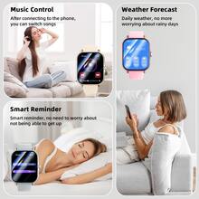 2025 NEU 4,65 cm (1,83 Zoll) HD Touchscreen Smartwatch für Damen und Herren, 220mAh Langanhaltender Akku, Handy Wählen/Empfangen, Schrittzähler, Kalorienverbrauch, Mehrere Sportmodi, Nachrichten- und Anrufbenachrichtigung, Multifunktions-Smartwatch, Sportliche Smartwatch kompatibel mit Android/iOS