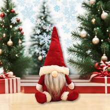 1 件有趣的圣诞侏儒无脸娃娃装饰，可爱的鲁道夫精灵圣诞派对装饰，家居装饰侏儒装饰，创意有趣的七色侏儒装饰饰品，适合家庭、办公室和派对场合，由无纺布制成，适用于圣诞节装饰、圣诞礼物、秋季装饰、生日礼物和圣诞节家居餐桌装饰。 - 彩色 - 查看 16