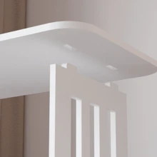 1件/迷你圆桌，适合家庭客厅。创意简约设计。小尺寸方形床头柜，适合小房间，服务清单，家居家具