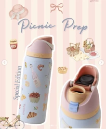 NEW Insulated Stainless Steel Water Bottle With Straw For Sports, Travel, And School Sports Water Bottle, 24oz/32oz - 彩色 - 查看 7