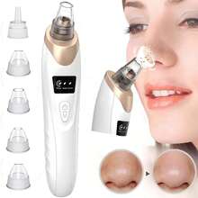 1 Blackhead Remover Pore Vacuum Cleaner, Facial Pore Cleaner, 5 Suction Heads, 3 Suction Forces, Blackhead Remover Pore Vacuum Cleaner USB Rechargeable Facial Pore Cleaner Adult Extraction Tool Multifunctional Cleaning Instructions - Multicolor - View 14