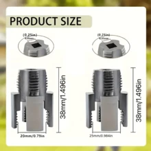 2pcs Integrated Internal & External Thread Tool, Dual-Function Pipe Threading Cutter, Electric Drill Compatible PVC Plastic Pipe Threading Processing Set, Essential For Home Repair