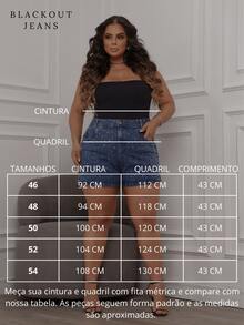 Women's Plus Size Jean Shorts With Rhinestone Appliques, High Waist, 100% Cotton - Blue - View 2