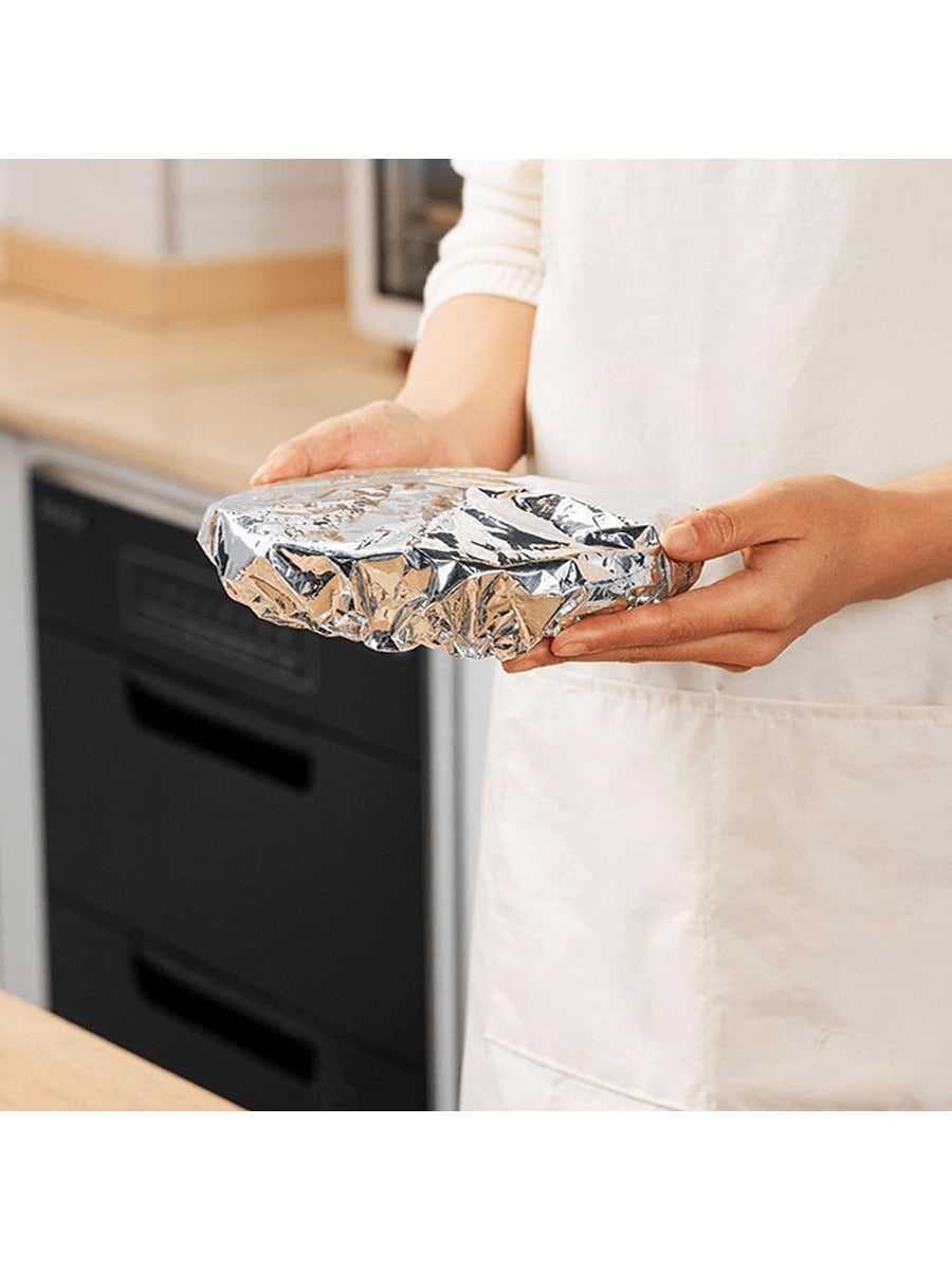 50 قطعة من أغلفة الألومنيوم القابلة لإعادة الاستخد...