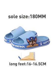 Sommerhausschuhe, blau, süßes Cartoon-Charakter-Design, mehrere Größen erhältlich, geeignet für Erwachsene und Kinder, rutschfeste Sohle, leichtes und weiches Material, konkaves Sohlendesign für Komfort, leuchtende Farben, perfekt zum Spielen drinnen/draußen, am Strand, im Pool und für den täglichen Gebrauch