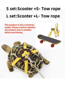 1pc Adjustable Pet Turtle Leash, Lizard Leash, Turtle Leash Paired With Scooter For Quick Riding, Finger Scooter, Turtle Scooter, Parrot Scooter, Lizard Scooter, Small Pet Scooter Toy