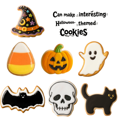 3/5/7pcs Halloween Stainless Steel Cookie Cutter Set, Includes Witch Hat, Ghost, Skull, Bat, Black Cat, Pumpkin, Candy Corn Shapes, Suitable For Halloween, Day Of The Dead, Halloween Party