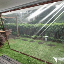 Tela impermeable, tela a prueba de lluvia, enlace de extensión de toldo de caravana, cuenta exterior transparente a prueba de lluvia, con material resistente al viento y a la intemperie, duradero, esencial para caravana al aire libre en clima lluvioso y ventoso, camping, caravana, balcón, muebles de jardín, invernadero y almacenamiento de leña en invierno