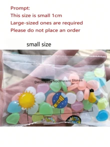 Glow-In-The-Dark Large-Size Pebbles (No Electricity Required), For Garden Landscaping, Track Decoration, Fish Tank Starry Sky Decor, Romantic Glow Stones, Suitable For Home, Outdoor, Runway, Aquarium, Halloween, Christmas, Thanksgiving, Valentine's Day, Absorbs Sunlight Or Lamp Light To Glow At Night, DIY Romantic Scenes - Multicolor - View 9