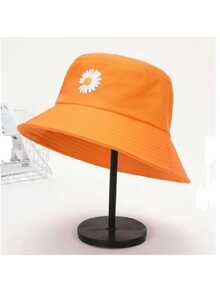 Women's Casual Bucket Hat Perfect Gift For Friends For Daily Wear - 橘色 - 查看 2