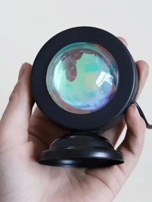 16 Colors RGB Sunset Projection Lamp | Remote Control Stage Projection Light, USB Powered | Smart Dimming & Color Adjustment | Romantic Sunset Desktop Lamp | LED Ambient Lighting For Party, Wedding, Photography And Home Decor | Perfect Gift