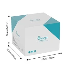 WEWAX 脱毛套装带硅胶罐 - 包含 4 包硬蜡豆、10 片脱毛前湿巾、10 片脱毛后湿巾和 10 把刮刀 - 男女通用便携式脱毛套装，适合居家和旅行使用 - 查看 9