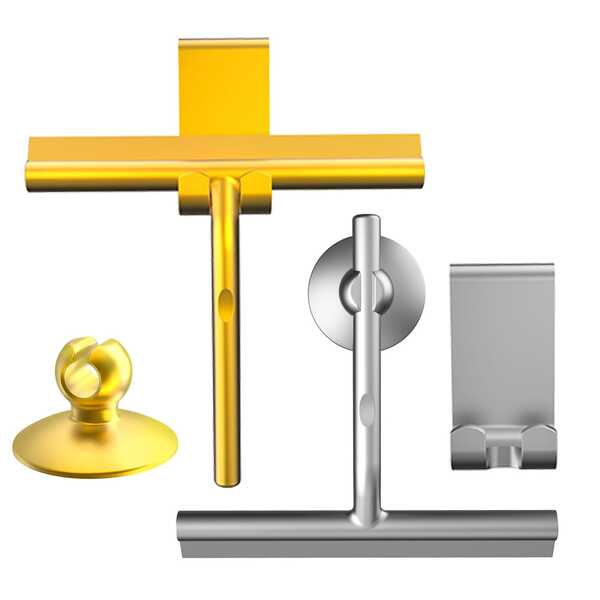 1pc Silicone Squeegee For Shower Glass Doors, Living Room Floor Tabletop Cleaning Cleaner Cleaning Squeegee - Perfect For Home And Commercial Use, Home Bathroom Floor Mirror Cleaner, Silicone Shower Squeegee, Cleaning Tool For Home, Kitchen, Bathroom & Car